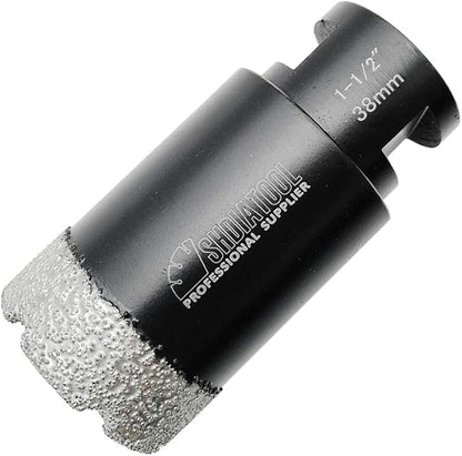 SHDIATOOL Diamond Core Drill Bits 1-1/2 Inch for Porcelain Ceramic Tile Marble Brick Vacuum Brazed Hole Saw 38mm