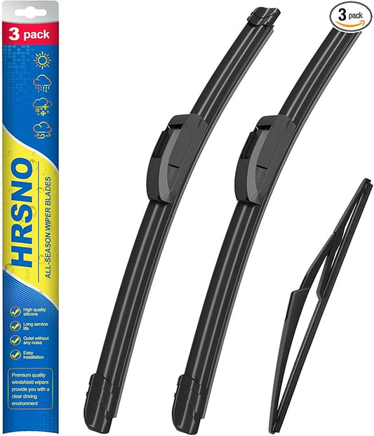 19"+18" Windshield Wipers With 10" Rear Wiper Blade Sets Automotive Replacement for Mini Cooper R56 2007-2012,R50 R53 2005-2006,F55 F56 2014-2022 Easy For Installation (Pack of 3)