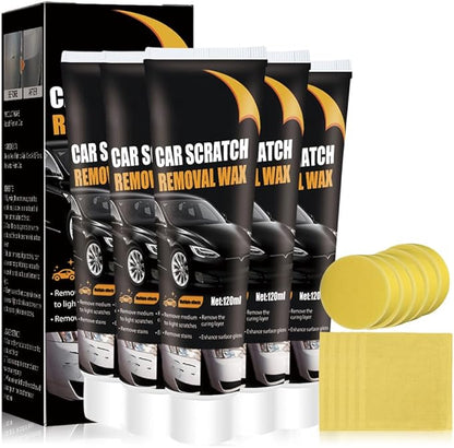 Scratch Remover for Vehicles, 2026 Upgraded Car Scratch Remover Polishing Wax, Car Scratch Repair Paste with Wipe and Sponge for Deep Scratches (5)