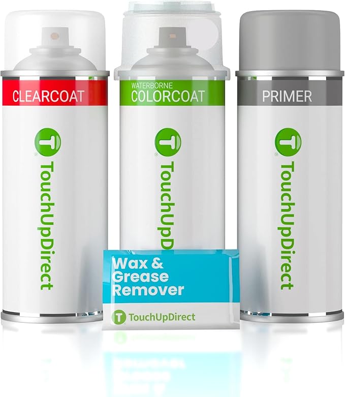 TouchUpDirect YZ/Z1/M6887 Oxford White Compatible with Ford Exact Match Touch Up Paint Aerosol - Preferred Kit