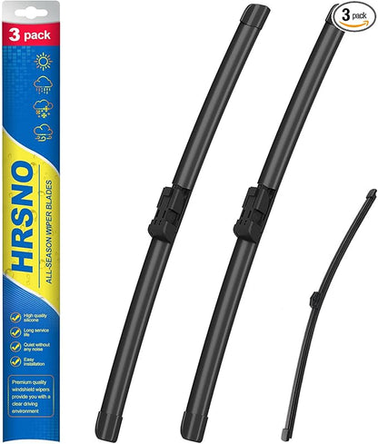 26"+16" Windshield Wipers With 14" Rear Wiper Blade Sets Automotive Replacement for BMW X1 2016-2022,Easy For Installation (Pack of 3)