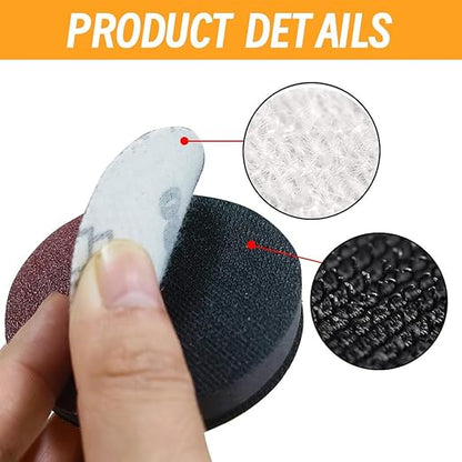 WCIC 120-Pack 3-Inch Sanding Discs |P80 to P1000 | 30PCS 180 Grit Aluminum Oxide | Hook & Loop for Wood Furniture Refinishing, Auto Body, Metal Polishing
