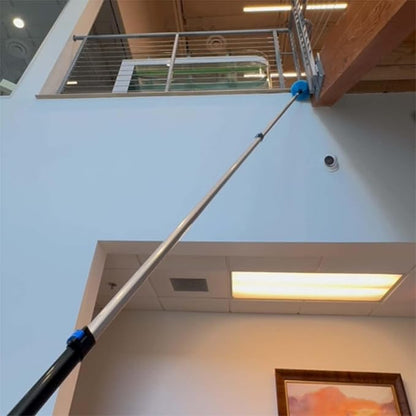 20 Feet Fan Cleaner High Ceiling 2 Cobweb Dusters with Extension Pole(12ft)