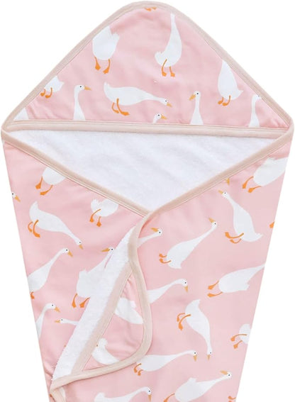 Copper Pearl Hooded Bath Towels Premium Knit/Terry Cloth Baby Towels with Hood, Pockets, and Cool Designs - Great to Gift and Make Bath Time Fun - Baby Bath Towel, Goosie