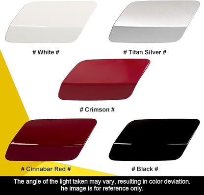 Car Front Bumper Headlight Washer Cover Compatible with BMW 328i 3351 335lS Coupe Convertible 2011-2013 Headlight Washer Nozzles Cover 61677253393 61677253394 Water Spray Cover Black Left