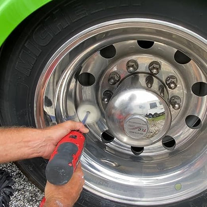 Flitz Buff Ball Pack; 2", 3", 5", 7" Car Buffer Drill Attachment with Self-Cooling Design, Never Burns and No Exposed Hardware, Buff and Polish Any Surface, Machine Washable, Includes All 4 BuffBalls