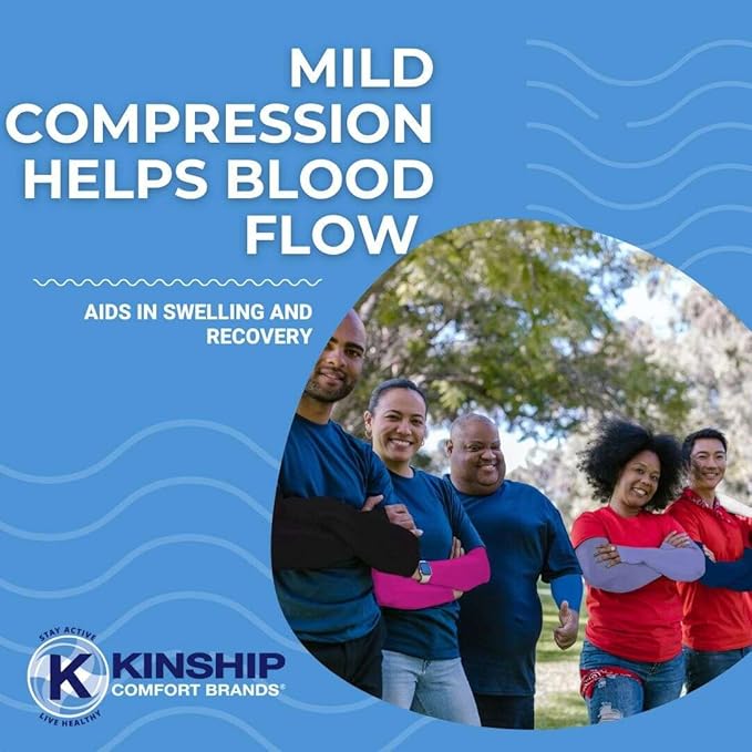 Kinship Comfort Brands Sun Protection Sleeves to Cover Arms for Men, Women, Sports Outdoor Tattoo Protector, One Size