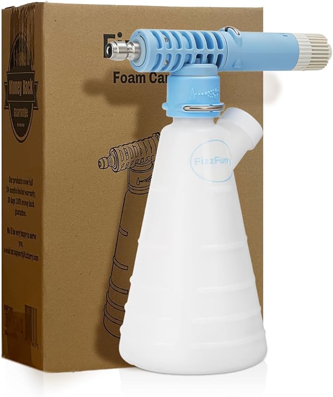Upgraded Foam Cannon, Lightweight Car Wash Foam Cannon, Leak-Proof Construction, Fits 1/4 Inch Connector Pressure Washer, Easy Car Wash at Home