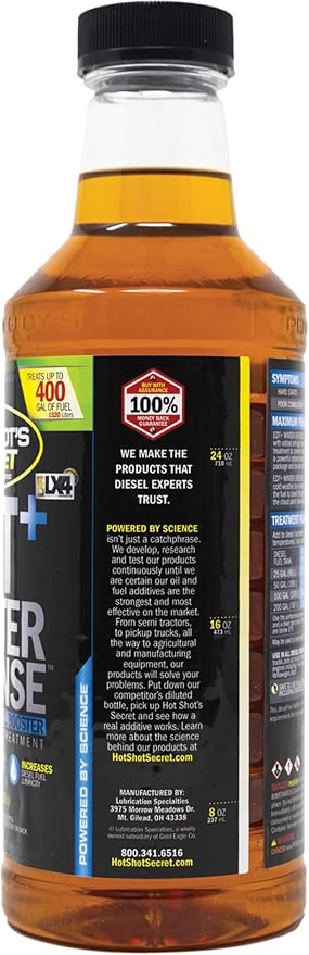 Hot Shot's Secret EDT+ Winter Defense 32oz, 7-in-1 Anti-Gel Diesel Fuel Additive – Prevents Gelling, Protects Fuel System, Diesel Additive Improves Cold Starts, Boosts Cetane