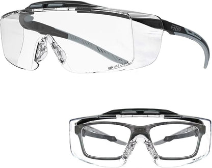 HTS HUNTERSKY HUNTERSKY ANSI Z87 Anti Fog Lab Safety Glasses Fit Over Eyeglasses Up to 1.88 inch 100% UV Protective Goggles