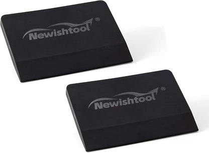 NEWISHTOOL Soft Silicone Squeegee, 2 PCS Small PPF Squeegee for Vinyl, Window Tint V-Blade Scraper for Film Application, Car Paint Protective Film Installation & Water Removal
