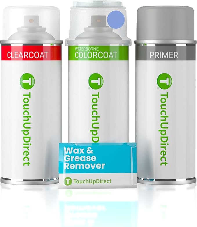 TouchUpDirect UN Steel Blue Metallic Compatible with Ford Exact Match Touch Up Paint Aerosol - Preferred Kit