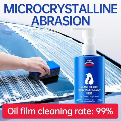 Glodway Glass,Mirror and Window Cleaner for Auto and Home Cleans,Streak-Free,Ammonia-Free,Tint-Safe,4.58 OZ