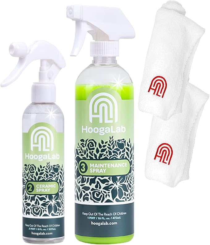 HoogaLab Home Ceramic Protectant Kit - Keep Surfaces Looking New & Refreshed! | Protect Against Scratches, UV Rays, Water Spots, & Messes on Countertops, Stainless, & Glass!