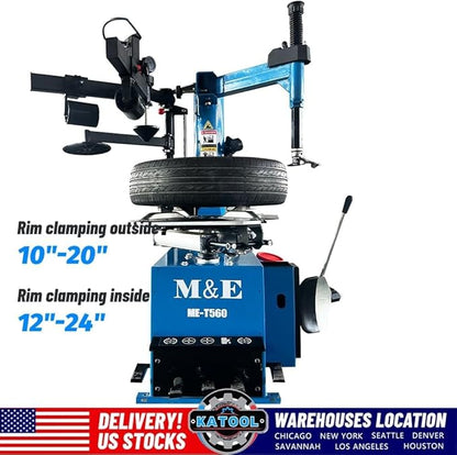KATOOL ME Tire Changer Machine Combo with Bead Blaster+Assist Arm Tire Machine and Balancer Machine Combo Tire Changer Wheel Changers
