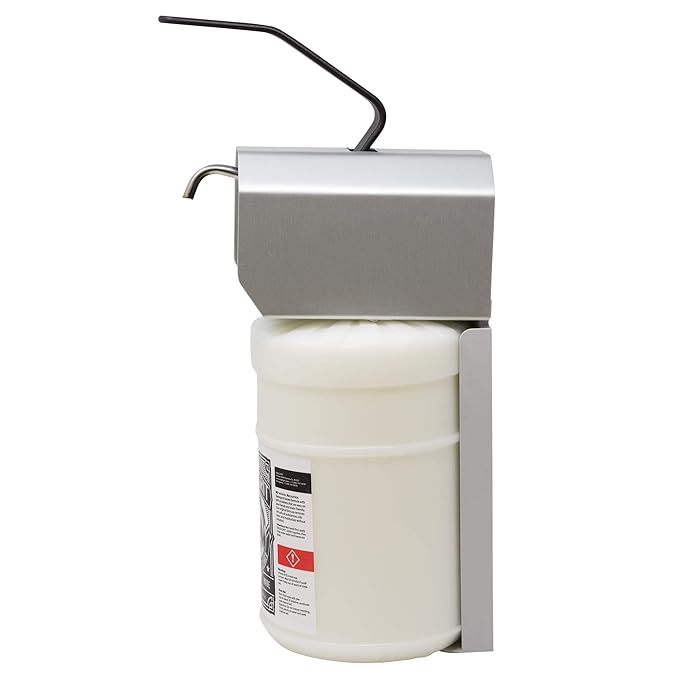 Eagle Grit Heavy Duty Industrial Hand Cleaner Wall Mount Bundle - (1 Gallon Wall Mount Refill Jug Of Eagle Grit Hand Cleaner & Wall Mounted Soap Dispenser)