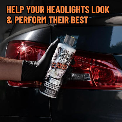 Chemical Guys Headlight Restore and Protect - Cleans, Restores Clarity, and Protects Headlights from Future Fading, Safe for Trucks, SUVs, Motorcycles, RVs & More - 16 oz
