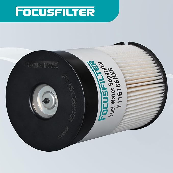 FOCUSFILTER OEM Grade Fuel Water Separator Filter, Replaces Fleetguard FS20313, 24009059, 24009058, Compatible with Volvo D11 D13 D13TC, fits Mack MP8HE MP7 MP8 Engine, Davco 386 separator housing
