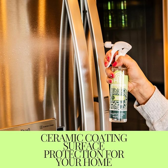 HoogaLab Home Ceramic Protectant Kit - Keep Surfaces Looking New & Refreshed! | Protect Against Scratches, UV Rays, Water Spots, & Messes on Countertops, Stainless, & Glass!
