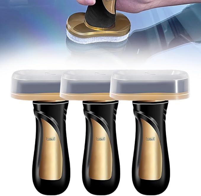 Handheld Glass Oil-Film Remover, 2026 New Glass Oil Film Remover for Car Window, Glass Emulsion Cleaner Removes Oil Film & Smudges, Glass Windshield Cleaner Car Glass Oil Film Remover (3pcs)