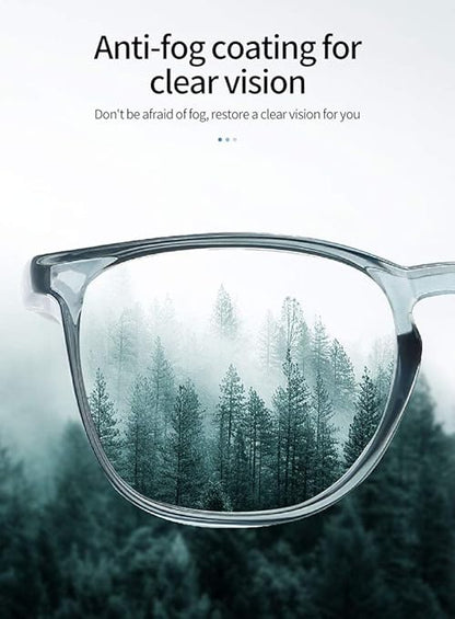 Alsenor Safety Glasses Anti Fog Goggles Protective Eyewear Blue Light Blocking Anti Dust UV Protection Glasses For Men Women (New-Leopard)