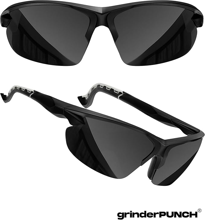 grinderPUNCH Tactical Shooting Glasses Military Grade Impact Resistant Protection 100% UV Lenses ANSI Z87 Safety Glasses