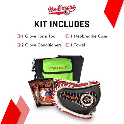 No Errors WebGem Fielder’s Glove Care System – Formation & Break-in Tool for Baseball Mitts, Holds Shape, Essential Gear, Gift for Players