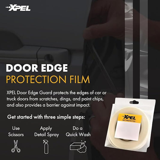 XPEL Door Edge Guard Protection Film Roll, 3/4" x 100' - Car or Truck Doors, Protective Barrier Against Minor Scratches, Paint Chips, Door Edge Impact, and Dings - Prevents Damage and Possible Rust
