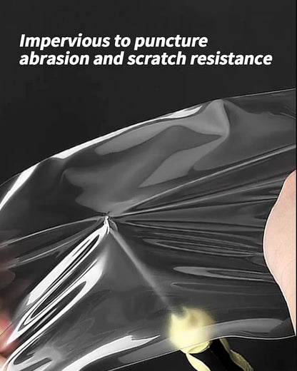 Clear Paint Protective Film Shields, 8 Mil Thick Pre-Cut PPF, Lower Front Door Bra Decal Compatible With Tesla Model Y (Clear Rear Door Film 2 Pcs)