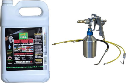 Corrosion Free Rust Cure Formula 3000-1 Gallon Jug – No-Drip Rust Inhibitor & Undercoating for Cars, Trucks, Tractors, Snowblowers – Stops & Prevents Rust –Includes RP460 HD Applicator Gun