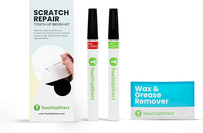 TouchUpDirect UM Agate Black Compatible with Ford Exact Match Scratch Repair Touch Up Paint - Brush Kit
