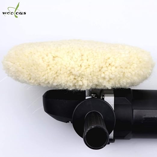 Woolous Wool Buffing Pad 8 inch Double Sided, 100% Natural Wool Pads with 5/8-11 Thread for Buffing 2-Sided Compound, Polishing and Cutting for Automotive, Marine and Epoxies (200 mm)