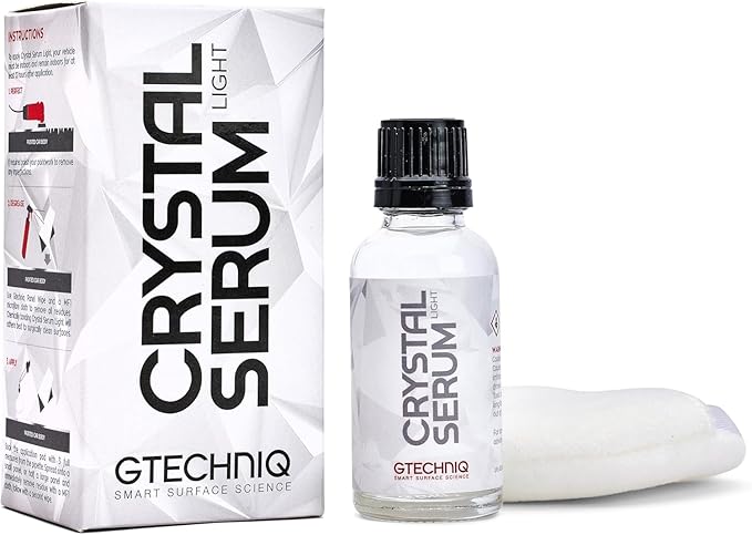 Gtechniq EXO and Crystal Serum Light Kit for Cars, 1.69 fl oz | Extremely High Gloss Finish, Swirl-Resistance, Hydrophobic Water and Dirt Repellent, Easy to Apply, Up to 5 Years Durability