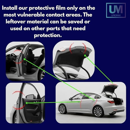 3M-Roll Door Edge Guard Paint Protection Film 0.4" 1" 2" 4" 8" x 240" 5' to 33 Yd, 8mil Impact Areas Scratches Chips Debris Clear Invisible Long-Lasting Resistant UV Gard (0.04 Inches x 20 YD)