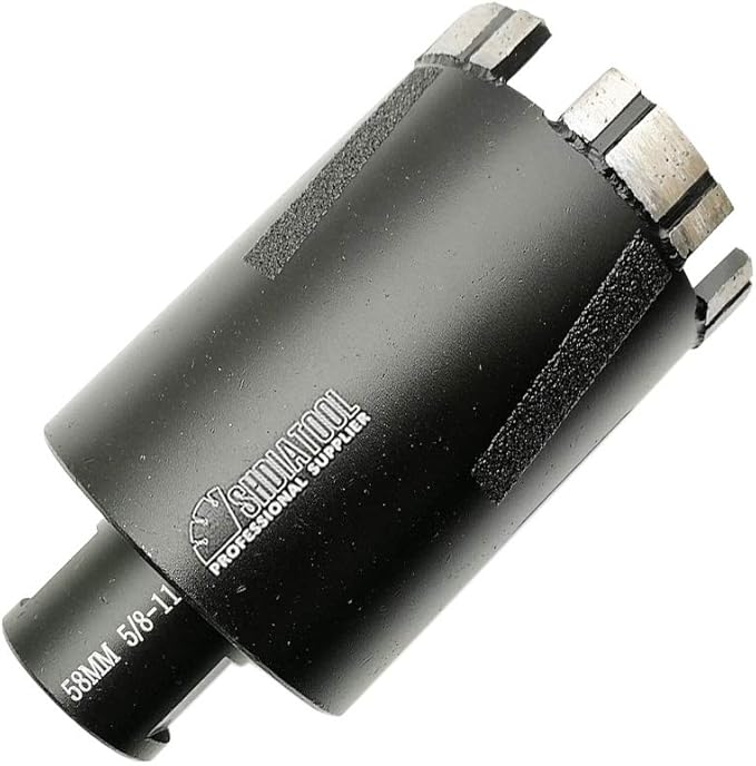 SHDIATOOL Diamond Core Drill Bits 2-1/4 Inch for Hard Stone Concrete Marble Granite Brick Laser Welded Dry or Wet Hole Saws 58mm