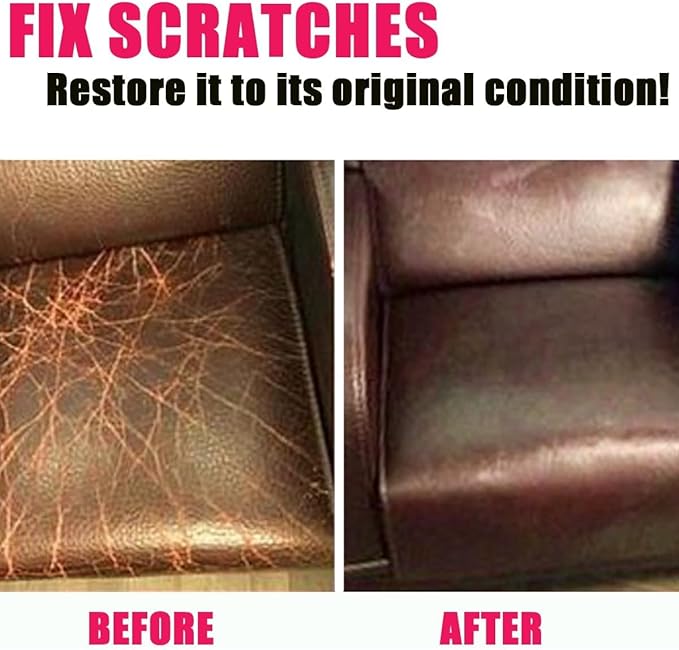 UP22YOU Leather Recoloring Balm Black, Leather & Vinyl Color Restorer Conditioner – Repairs Faded & Scratched Leather Color, Suitable for Sofas, Car Seats, Shoes, and Furniture