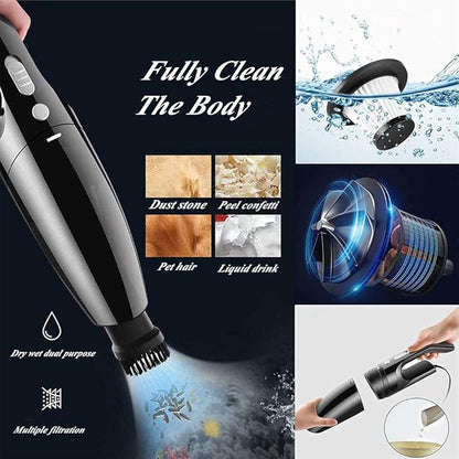 LIANXIN Car Cleaning Kit Car Wash Kit with High Power Handheld Vacuum Automobile Detailing Brush Kits Microfiber Towels Tire Brush Washing Mitt Sponge Safety Hammer Cleaning Wash Kits