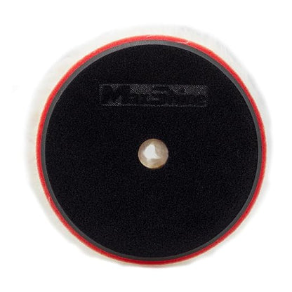 Maxshine 6" Universal Sheepskin Wool Polishing Pad – 100% Sheepskin Wool with EVA Foam & Hook and Loop Backing – Buffing Pad for Polishing, Cutting & Finishing