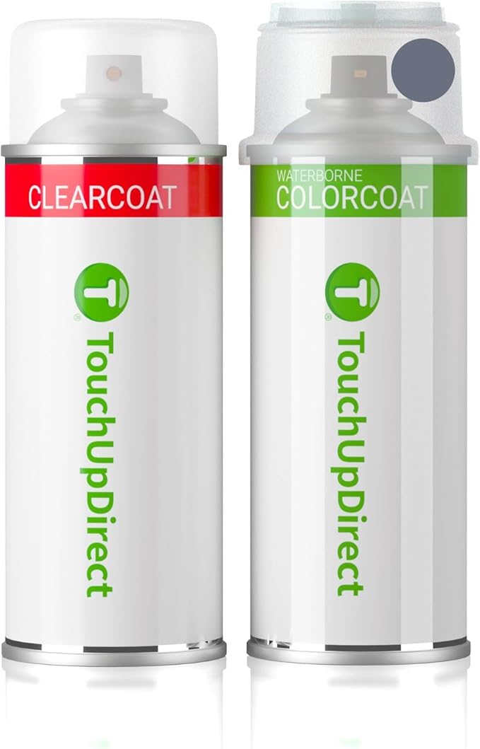 TouchUpDirect 1K3 Celestite Gray Metallic Compatible with Toyota Exact Match Touch Up Paint Aerosol - Essential Kit