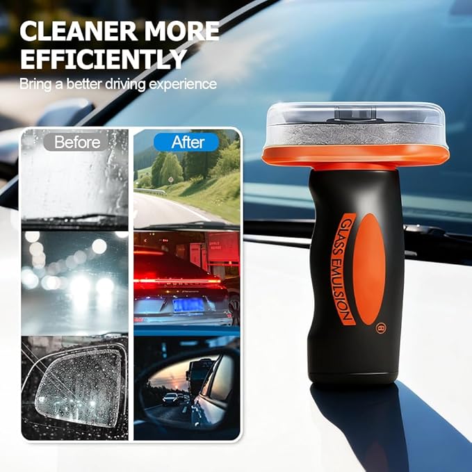 2025 Handheld Glass Oil-Film Remover, New Upgrade Emulsion Cleaner Glass Cleaning Board, Automotive Oil Film Cleaning Brush for Car Windows (4)