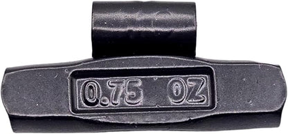 C-HORSE 100Pcs MC Series Clip on Wheel Weights Black Coated Assortment for Hammer Type Rim Balancers, 0.25oz, 0.50oz, 0.75oz, 1.0oz, 25pcs for Each Size Fit for Steel Wheel (MC Style, 0.25-1)
