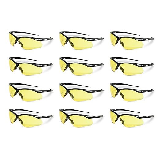 Jackson Safety SG Safety Glasses – Eye Protection for Men and Women – ANSI Z87.1 (Pack of 12)