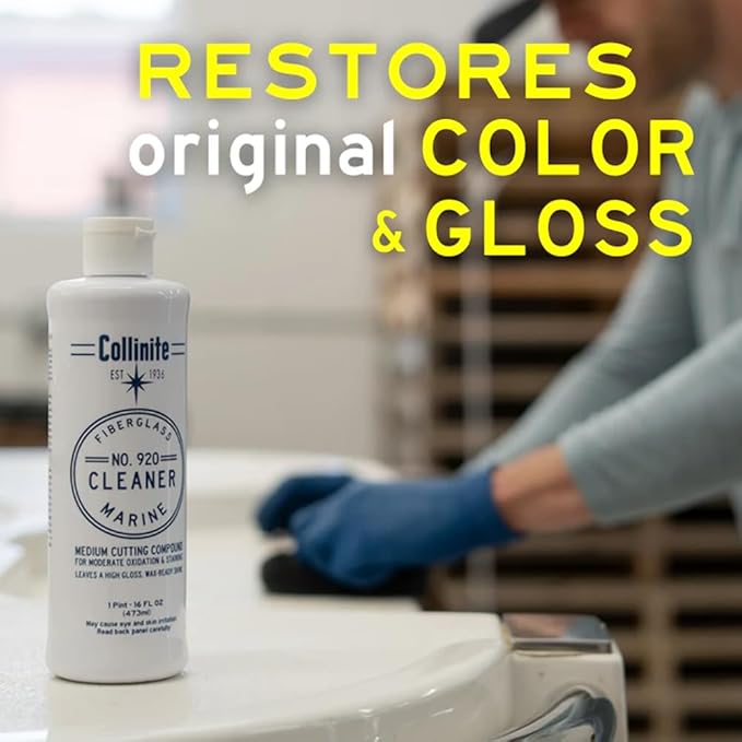 Collinite 920 Fiberglass Cleaner and 885 Paste Wax Combo