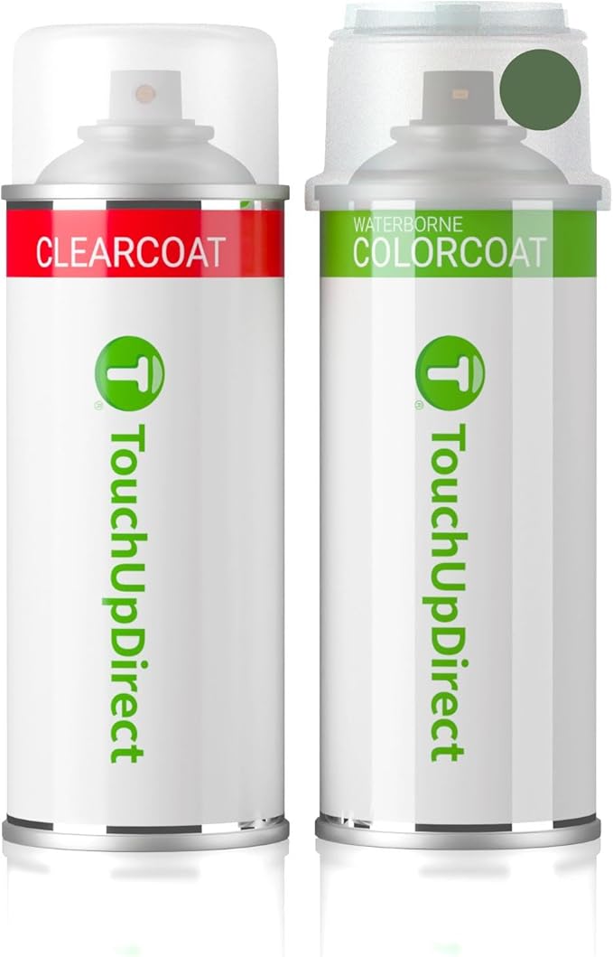 TouchUpDirect F4T Cypress Green Pearl Compatible with Subaru Exact Match Touch Up Paint Aerosol - Essential Kit