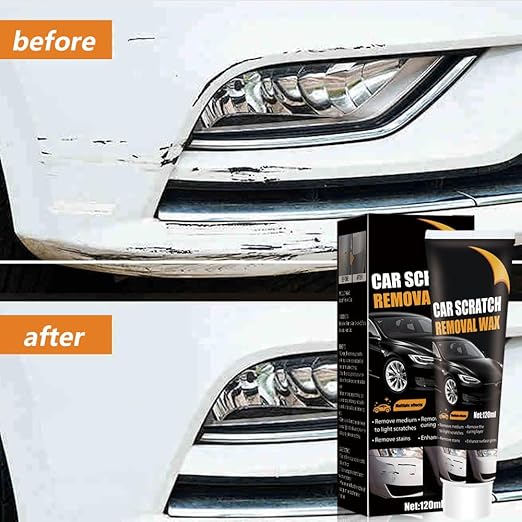 2025 New Scratch Remover for Vehicles, Car Scratch Remover, Car Scratch Repair Paste for Deep Scratches, Cars Polishing Wax Scratchs Remover Car Paint Scratch Repair Kit with Wipe and Sponge (1)