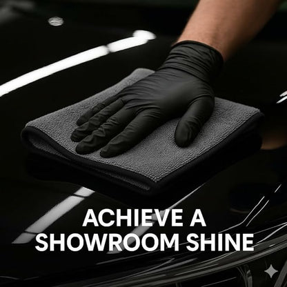 PAKS - 3 Pack Reusable Microfiber Towels - 16x24 Micro Fiber Towels Car Detailing - Plush Auto Cleaning Cloths - Dual-Sided Car Microfiber Towel - Lint & Streak-Free Wash Cloths - Cleaning Supplies