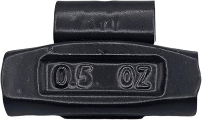 C-HORSE 100Pcs AW Series Clip on Wheel Weights Black Coated Assortment for Hammer Type Rim Balancers, 0.25oz, 0.50oz, 0.75oz, 1.0oz, 25pcs for Each Size Fit for Steel Wheel (AW Style, 0.25-1)