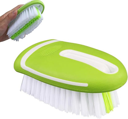 Carpet and Interior Cleaning Brushes, car wash Brush, Carpet Washing Brushes, Hard Bristle Detail Brushes, car and Home Interior Leather Brushes (Green)