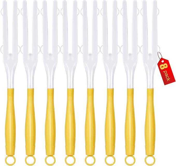 8PCS Replacement Dust Handles Stick Only Compatible with Swiffer Duster Handle Extendable Detachable Wand for Cleaning Car Blinds Furniture Electronics (8, Yellow & White)