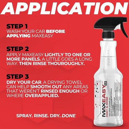 MAXEasy® Instant Automotive Coating 2.0 Powered by Triphene® - 20oz for Cars, Trucks, Motorcycles, Boats, and Planes (1-Pack)